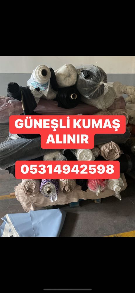 Güneşli kumaş alınır